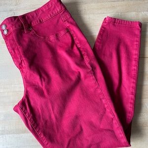 Maurice’s Red jeans, skinny leg